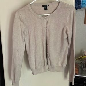 H&M cream colored cardigan